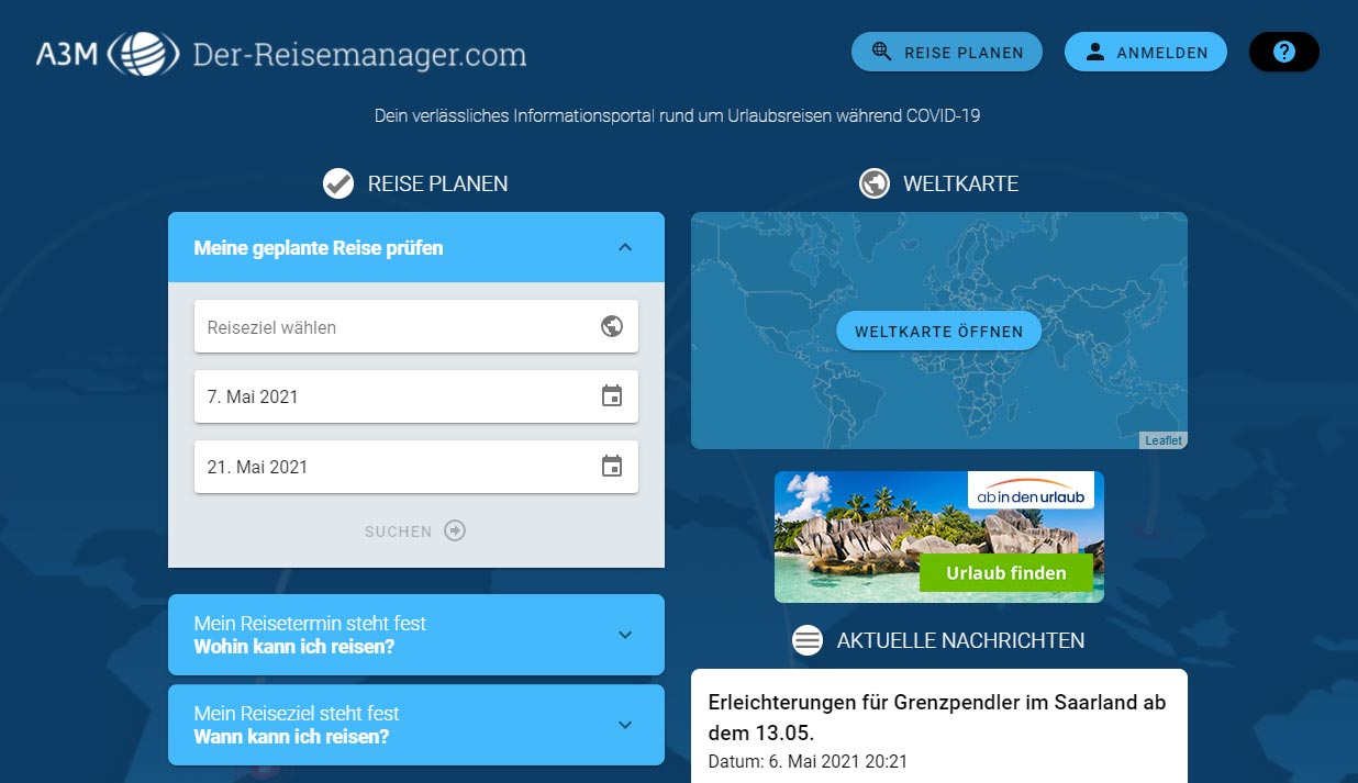 Information portal Der-Reisemanager.com