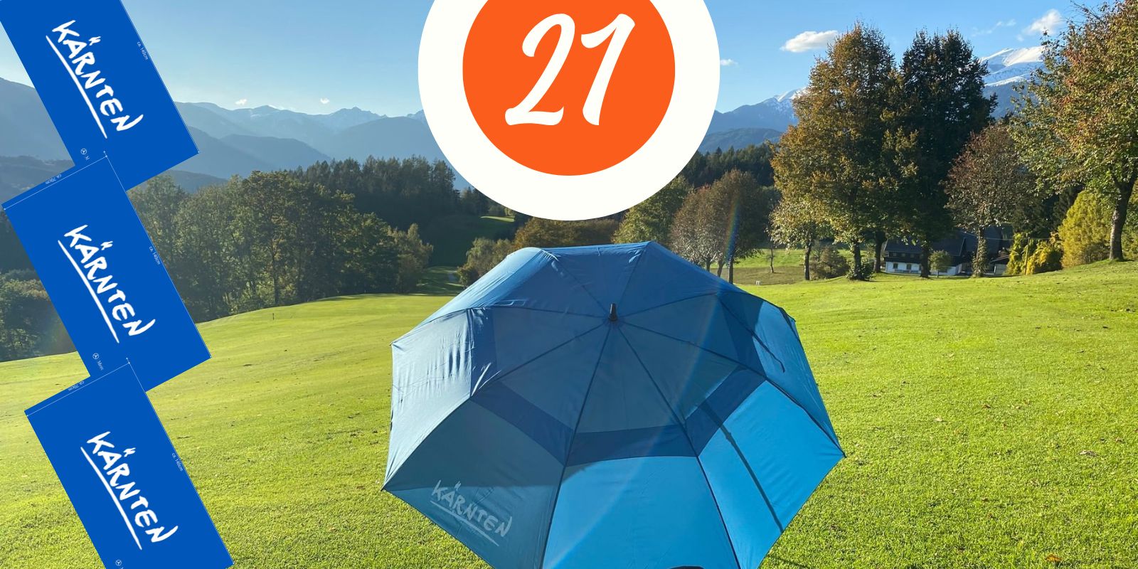 Gewinnt ein exklusives Kärnten-Handtuch und einen XL-Schirm