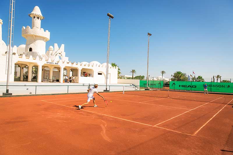 TennisTraveller Tennis Hotel ROBINSON Club Djerba Bahiya Tennis