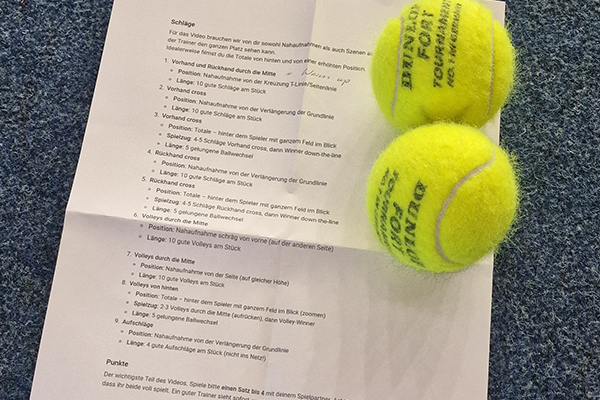 college tennis uniexperts part2 filming instructions