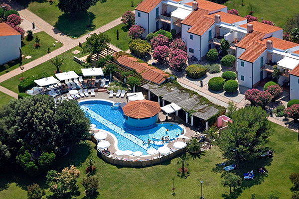 Tennishotel Valamar Tamaris Resort Kroatien Villas pool