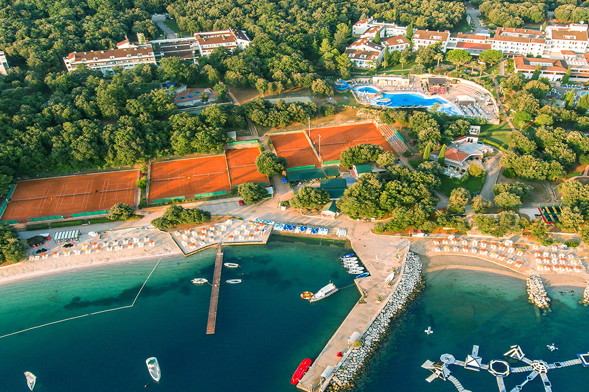 Tennishotel Valamar Tamaris Resort Kroatien ansicht 1200x800