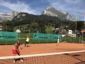 Tennishotel Hirschen Wildhaus Tennis training outdoor court