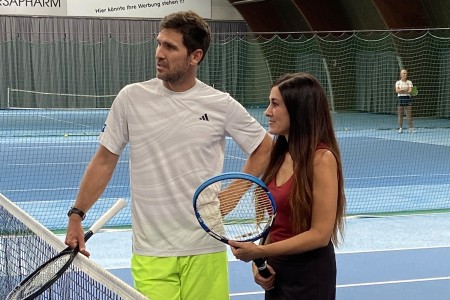 Nadine heißt unser Travelscout der Mischa Zverev Club Tour ...