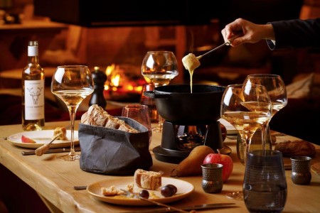 Original recipe for a Toggenburg cheese fondue